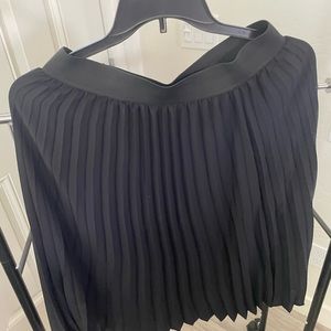 Black Below the knee skirt